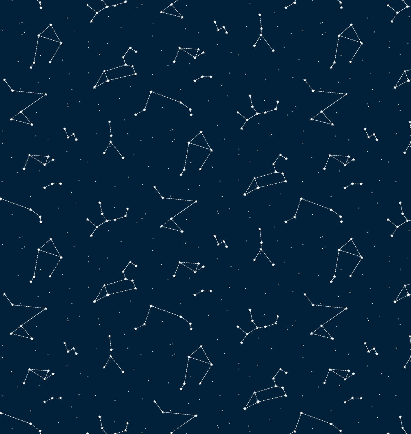 Constellations, deep navy blue, white dotted constellations, HD Phone Wallpaper