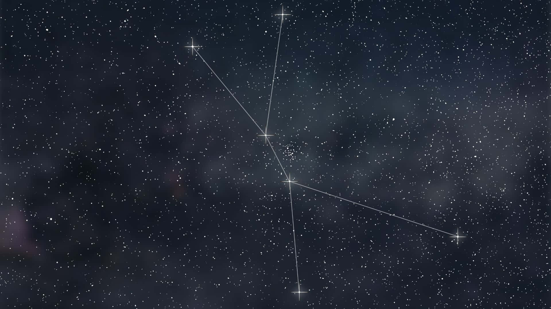 Constellations, starry night sky, nebula clouds, Full HD Desktop Wallpaper