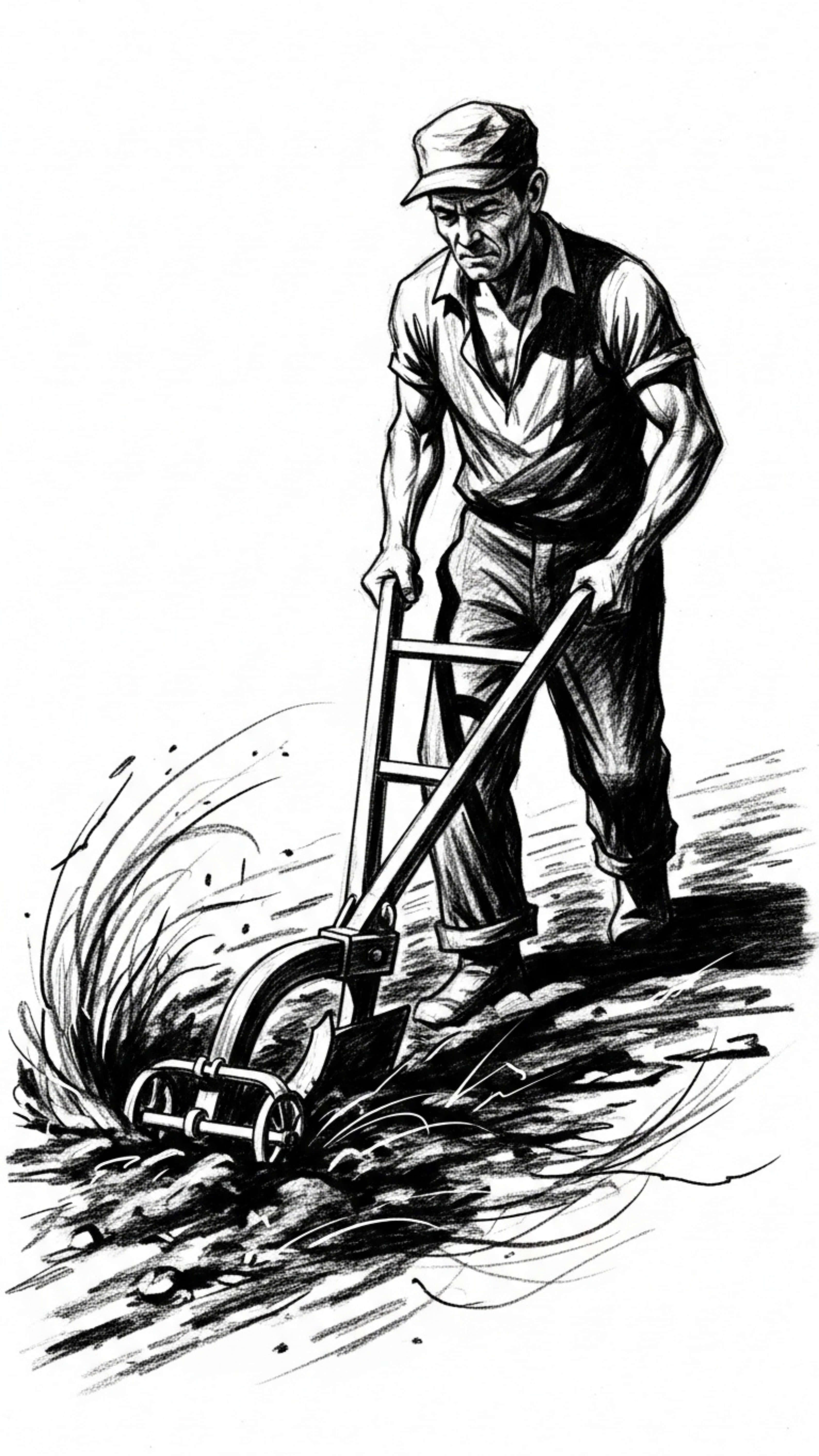construction worker, hard hat, shovel, 5K Phone Wallpaper