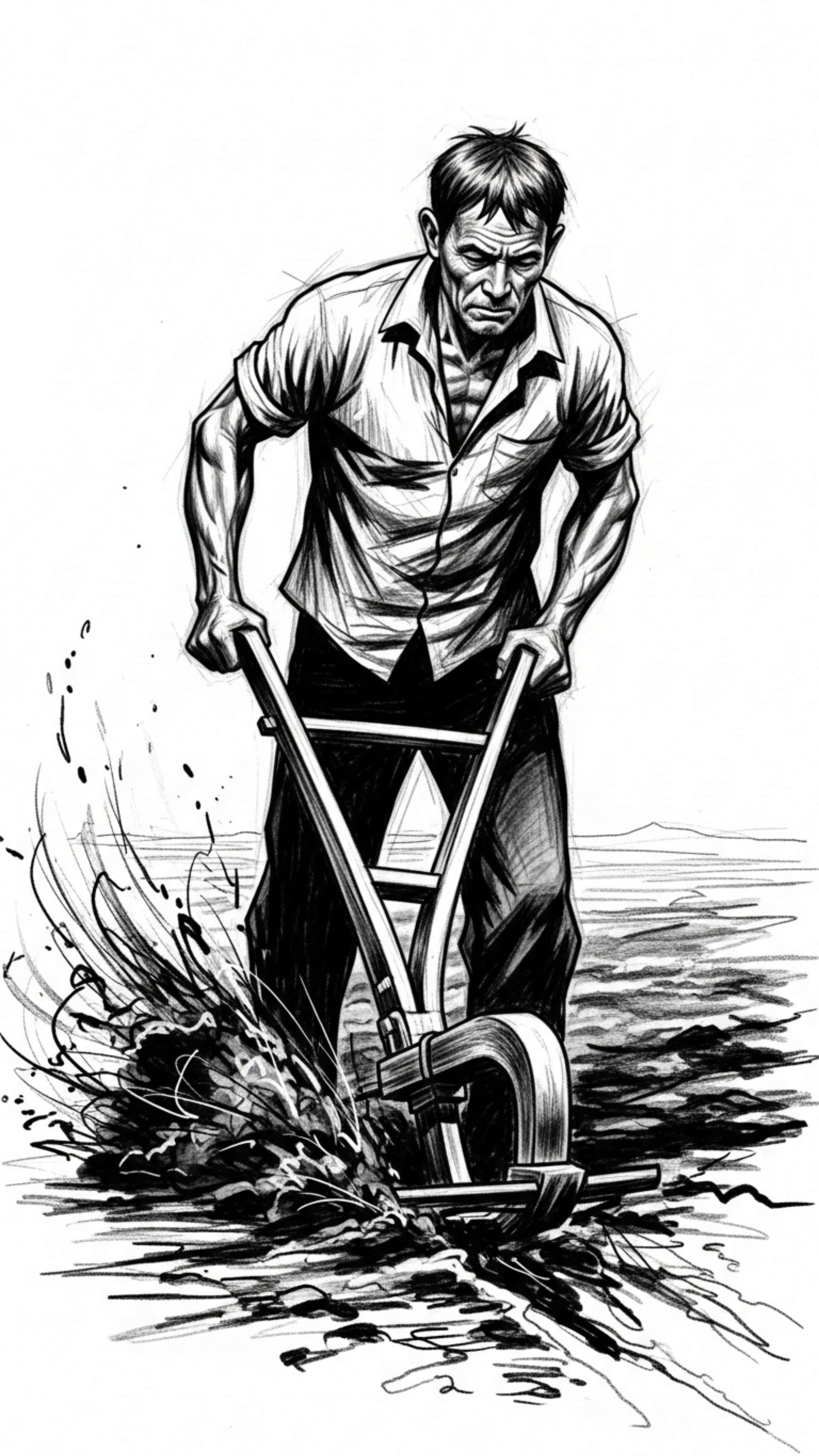 construction worker, hard hat, shovel, 5K Phone Wallpaper
