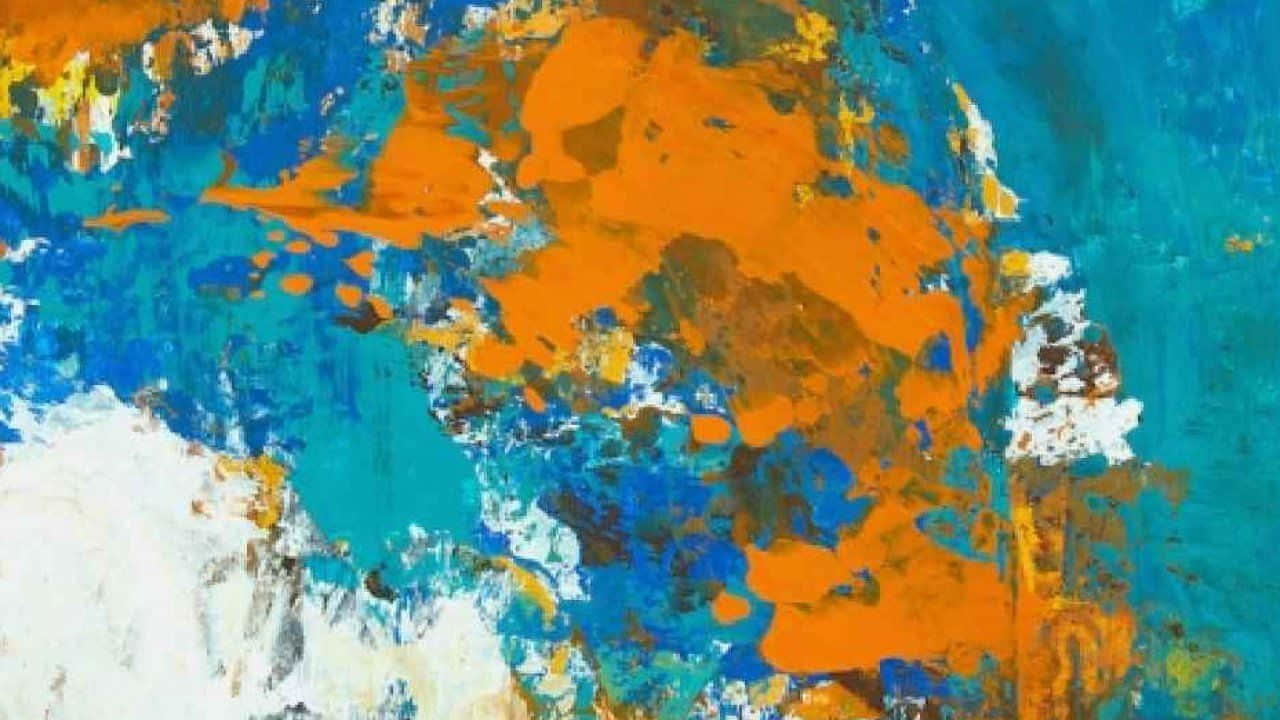 abstract shapes, colors, orange, HD Desktop Wallpaper