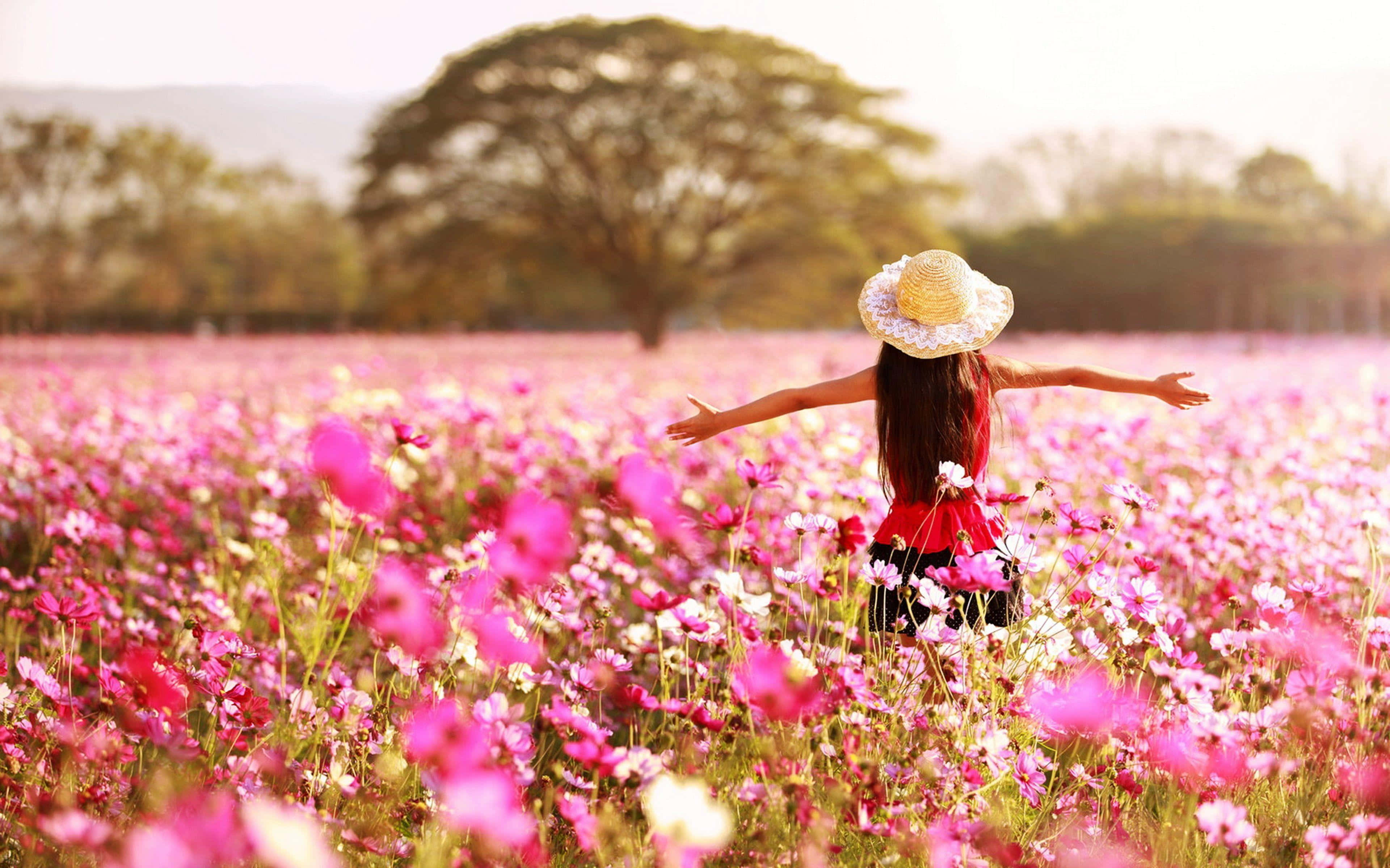 contentment, 3840 x 2400, straw hat, 4K Desktop Wallpaper