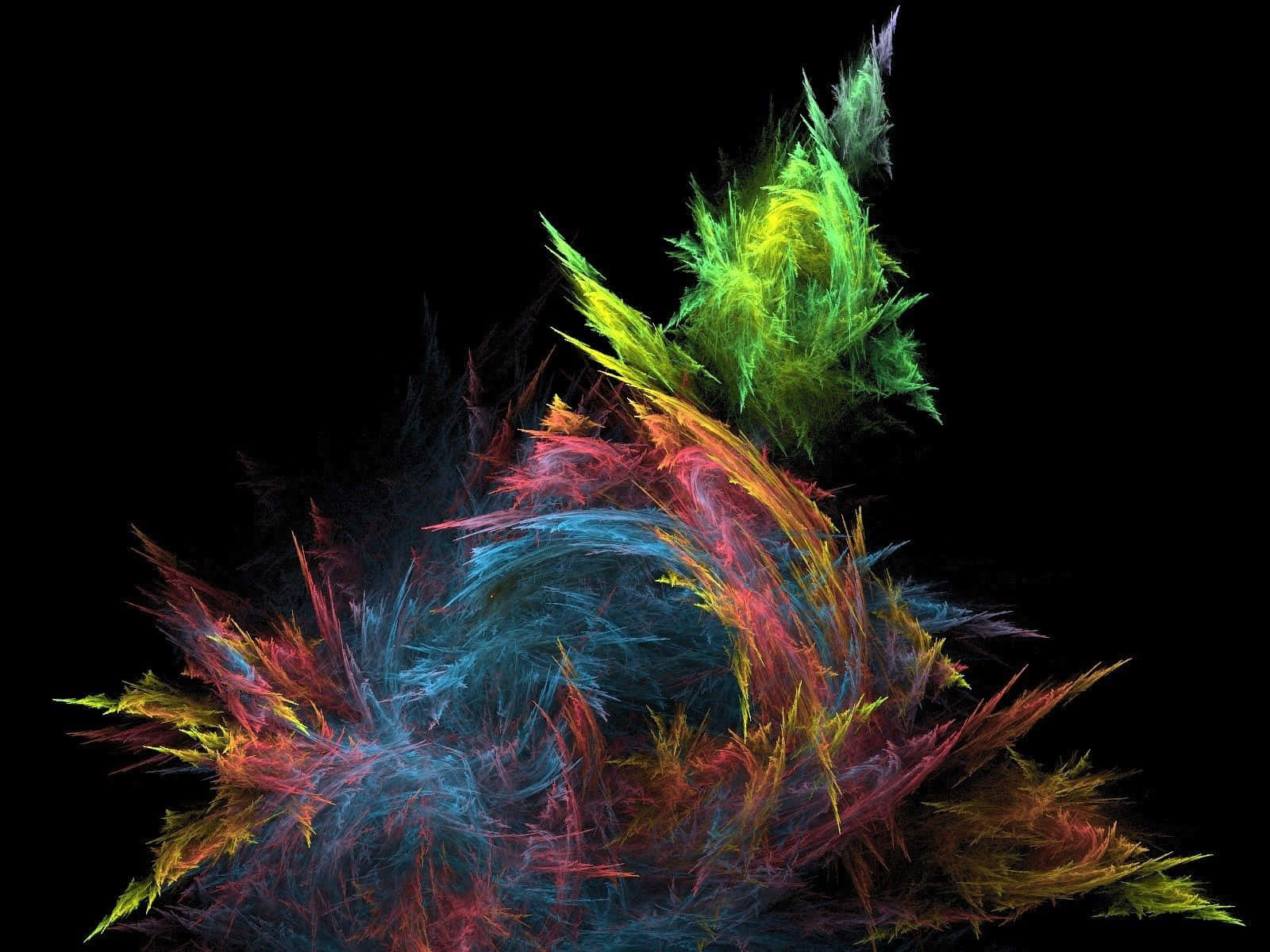 Contrast, neon green, red, HD Desktop Wallpaper
