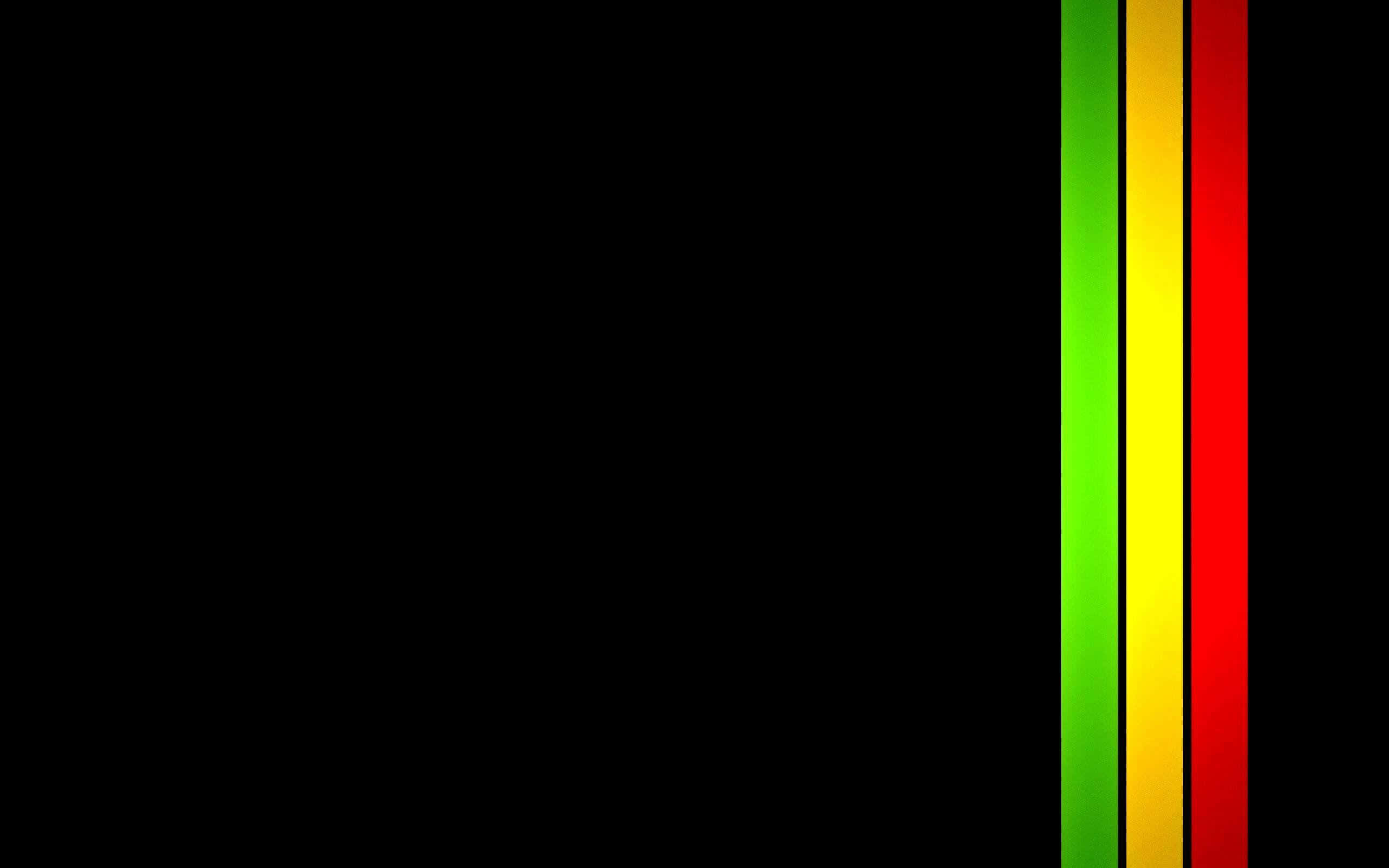 Three Dimensional Wall Art, high contrast design, green yellow and red, 2K Desktop Wallpaper