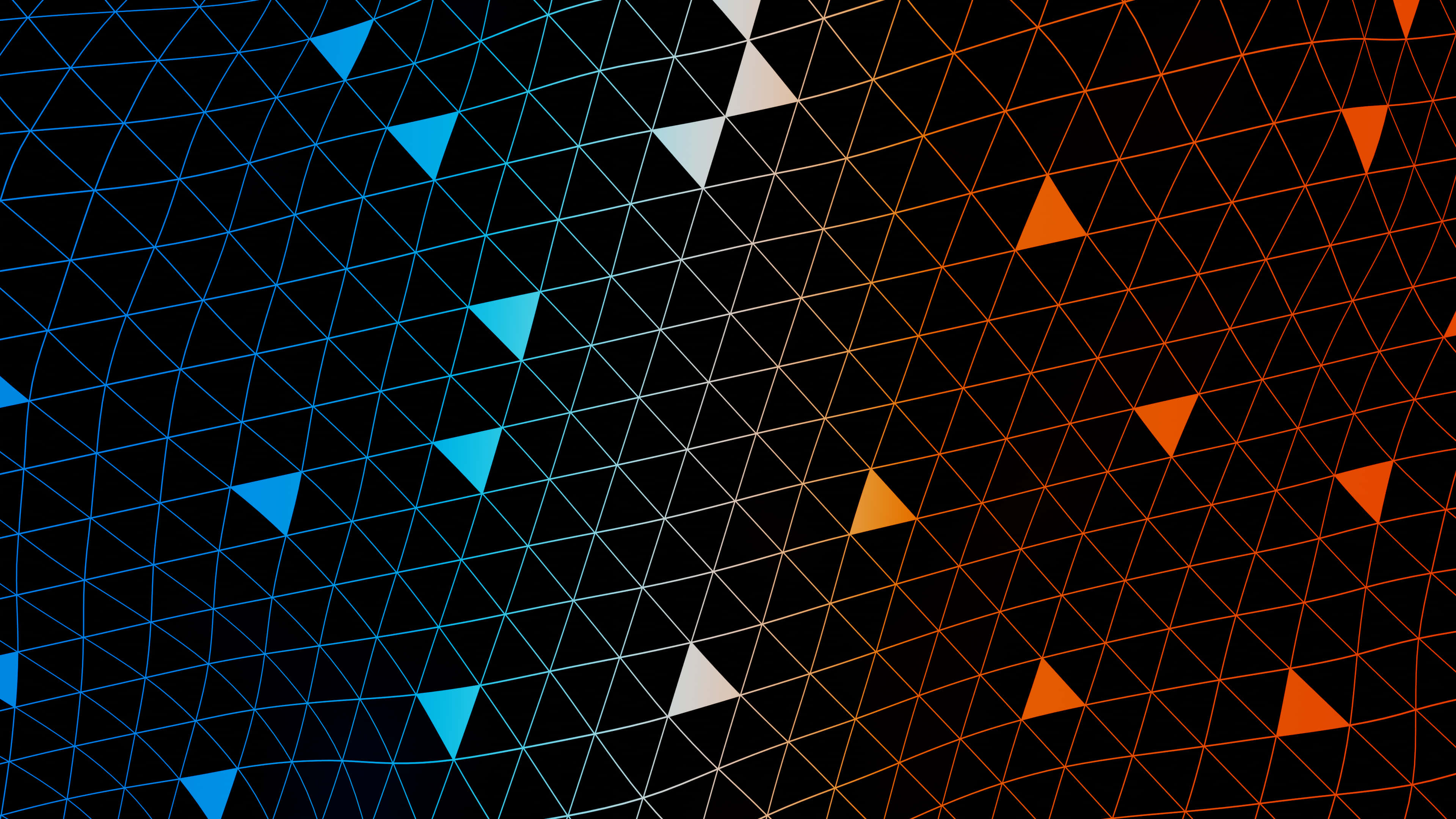 Contrast, blue, orange, 4K Desktop Wallpaper