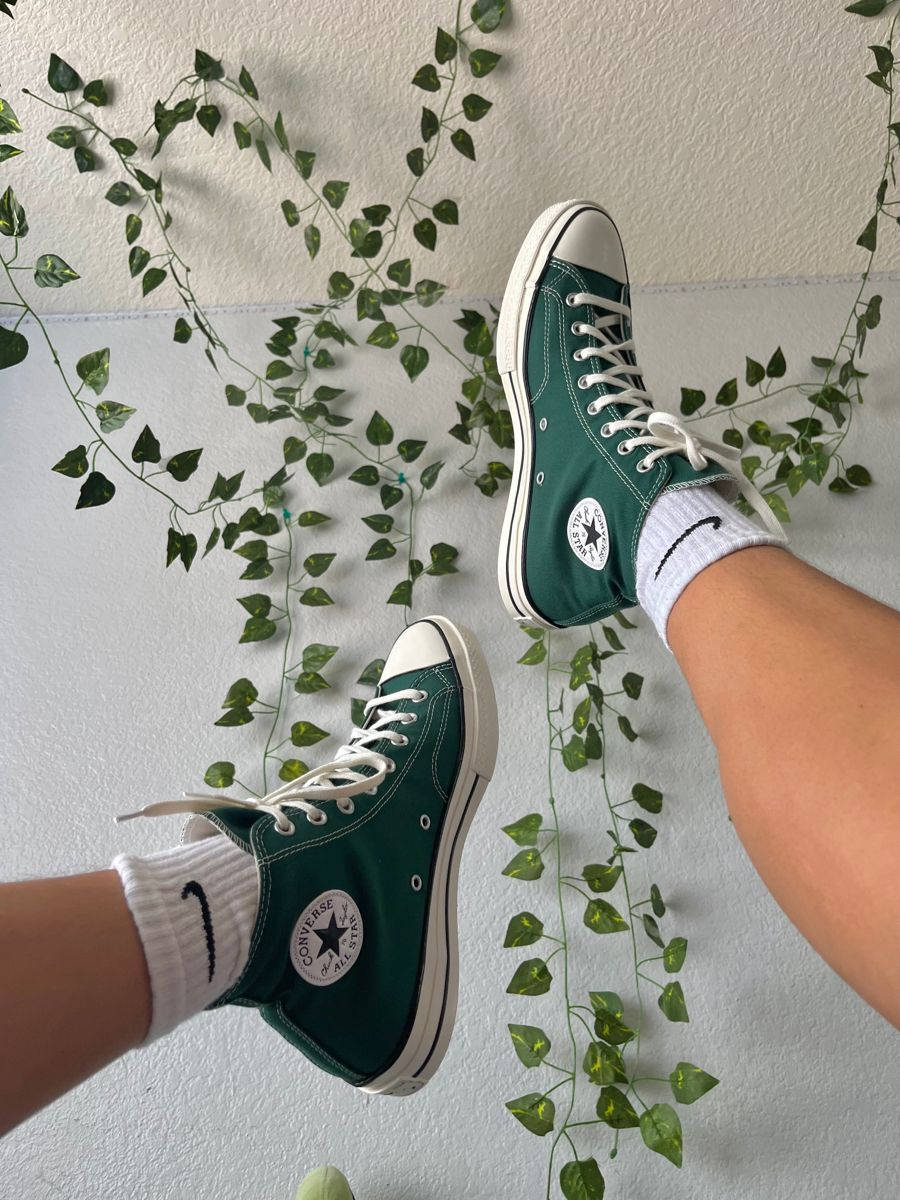 Converse, high tops, green, SD Phone Wallpaper