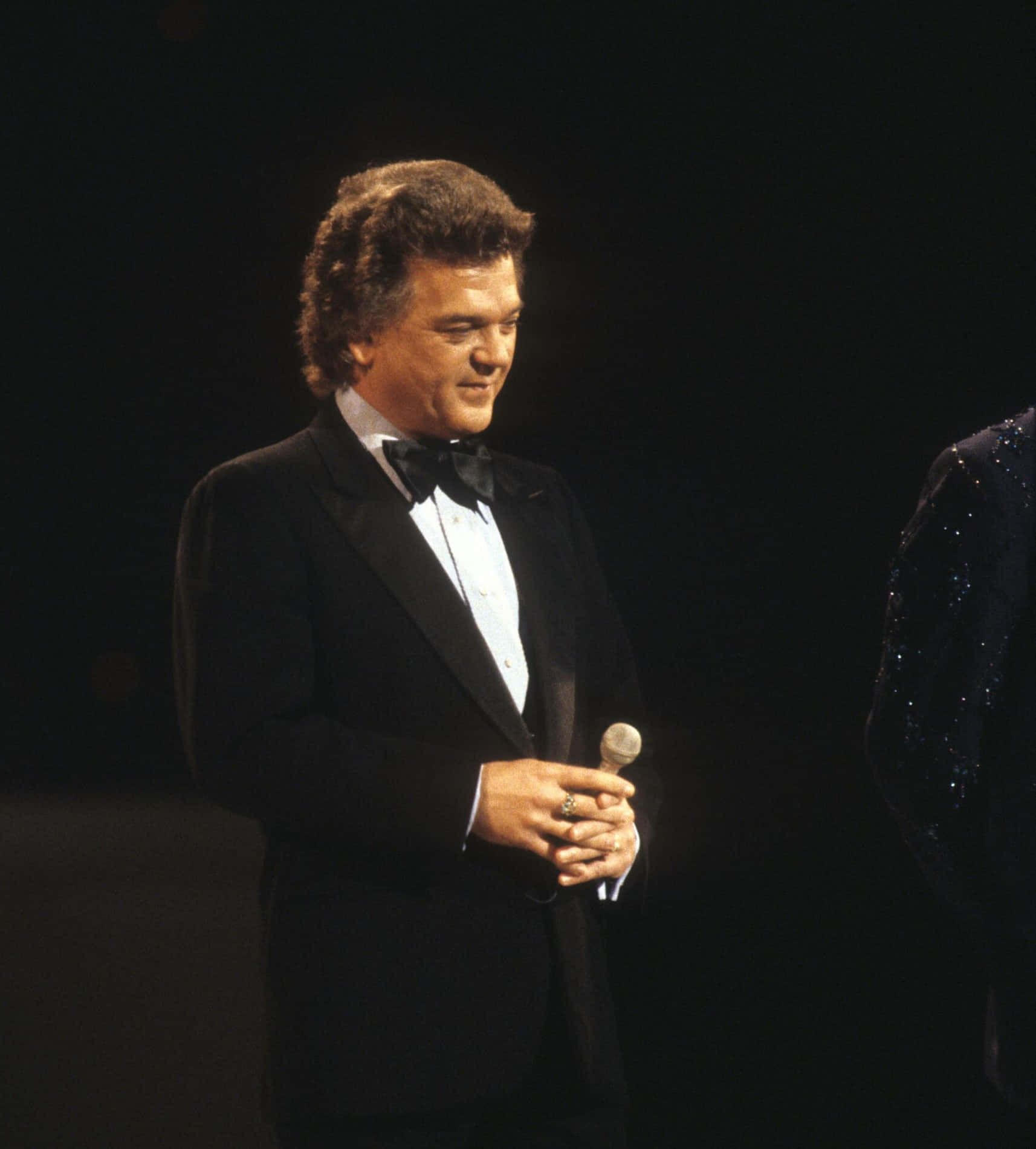 Conway Twitty, black tuxedo, bow tie, HD Phone Wallpaper