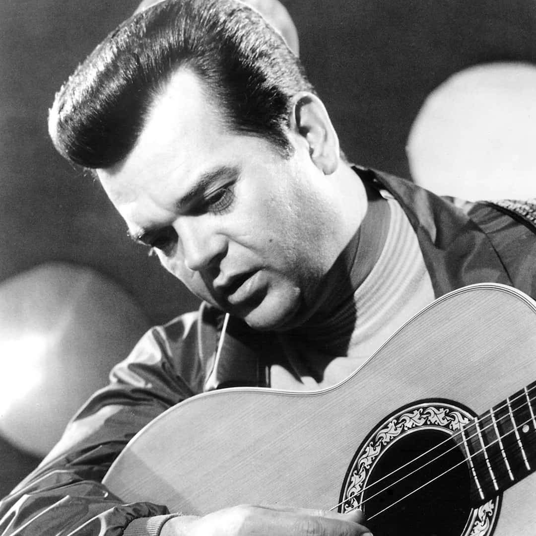 Conway Twitty, pompadour hairstyle, acoustic guitar, SD Desktop Wallpaper