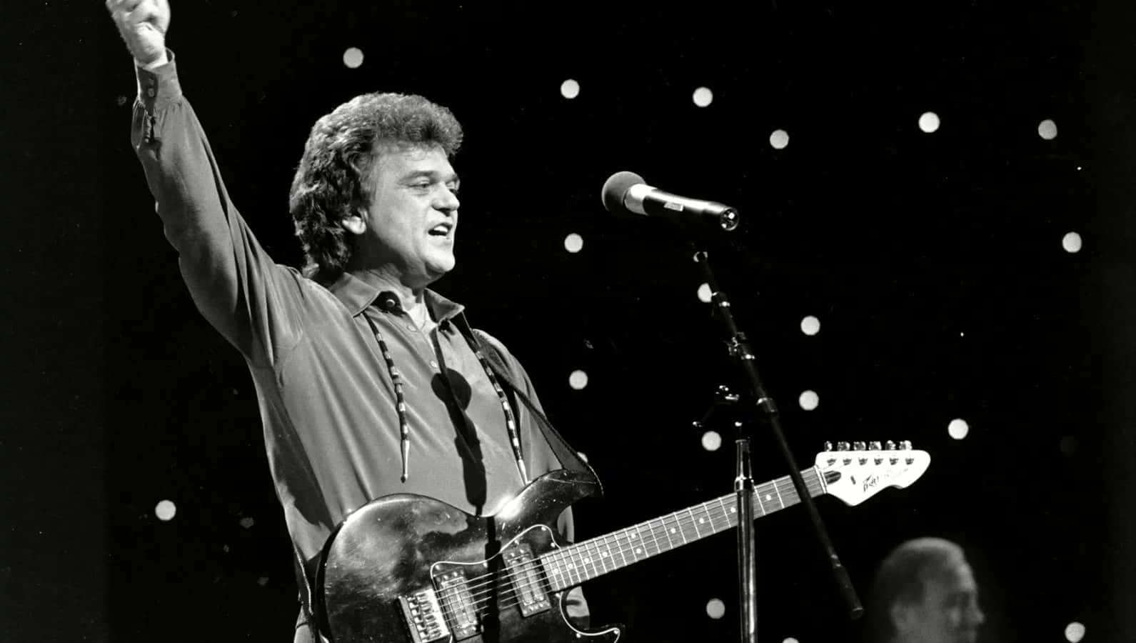 Conway Twitty, electric guitar, stage, HD Desktop Wallpaper