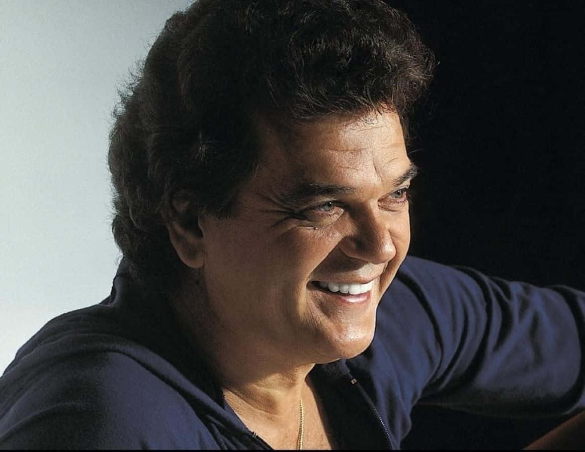 Conway Twitty, smiling portrait, dark curly hair, SD Desktop Wallpaper