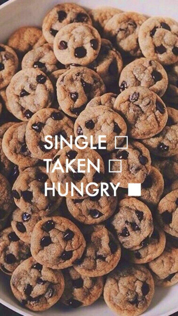 Cookie iPhone, golden-brown chocolate chip cookies, white bowl, HD Phone Wallpaper