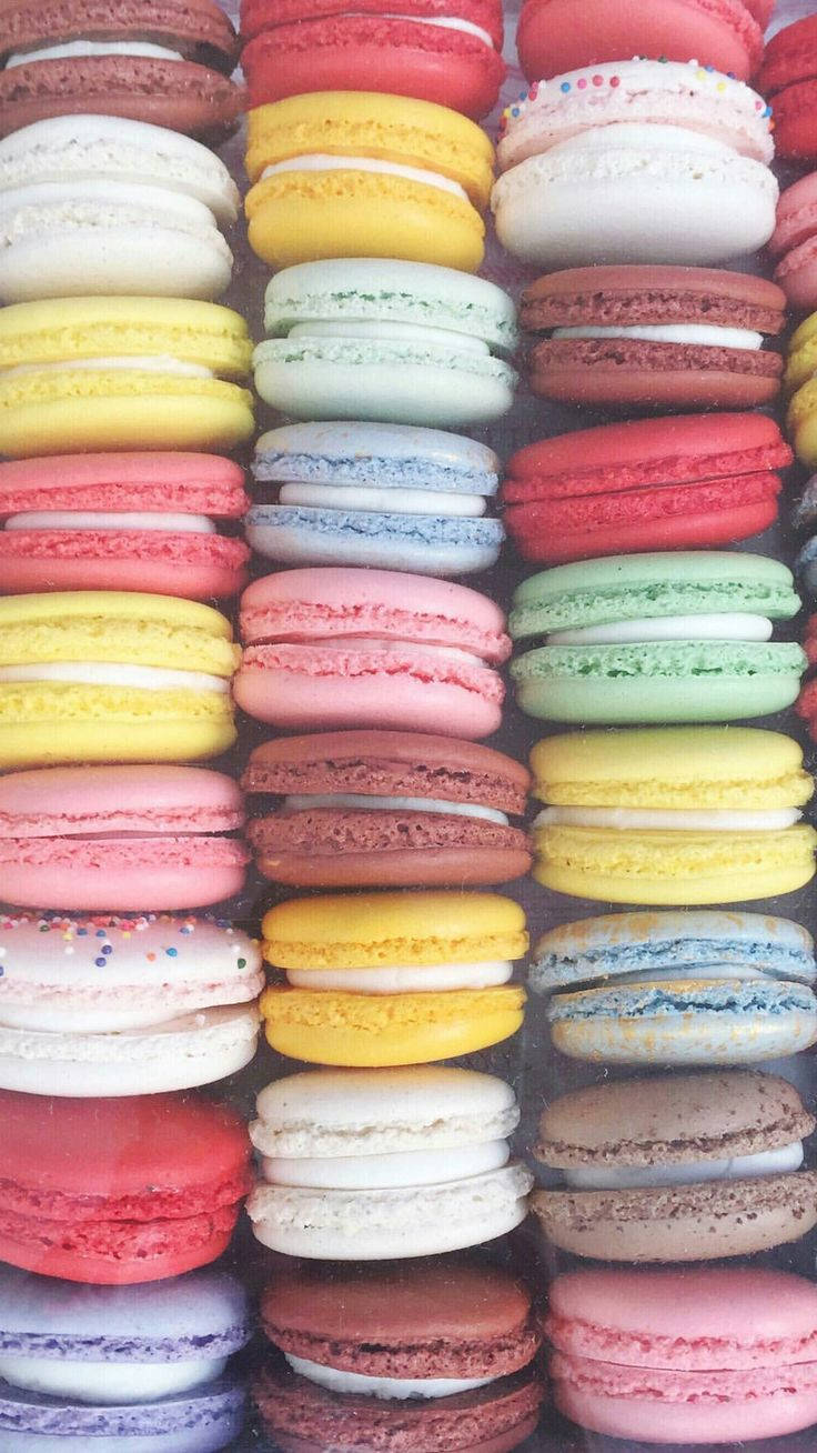 colorful macaroons, pastel hues, bold hues, HD Phone Wallpaper