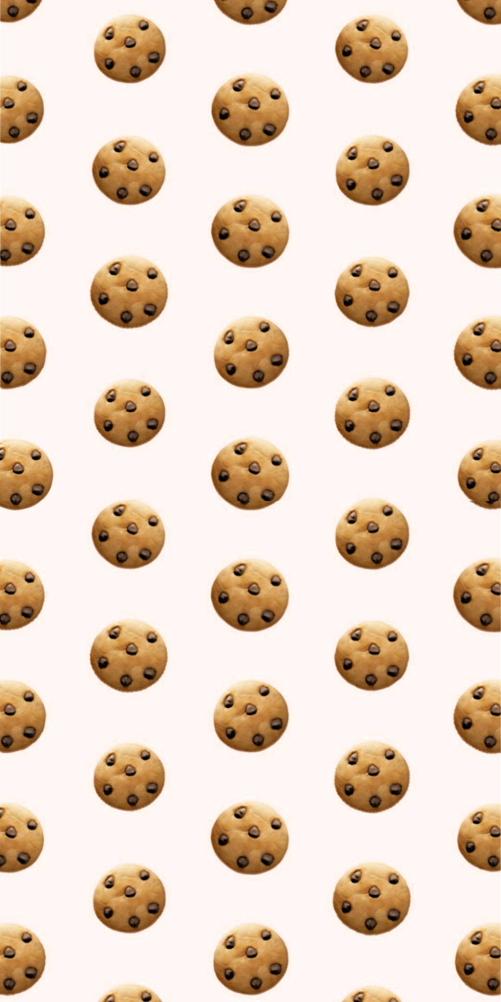 Cookie iPhone, pink, chocolate chip cookies, Full HD Phone Wallpaper