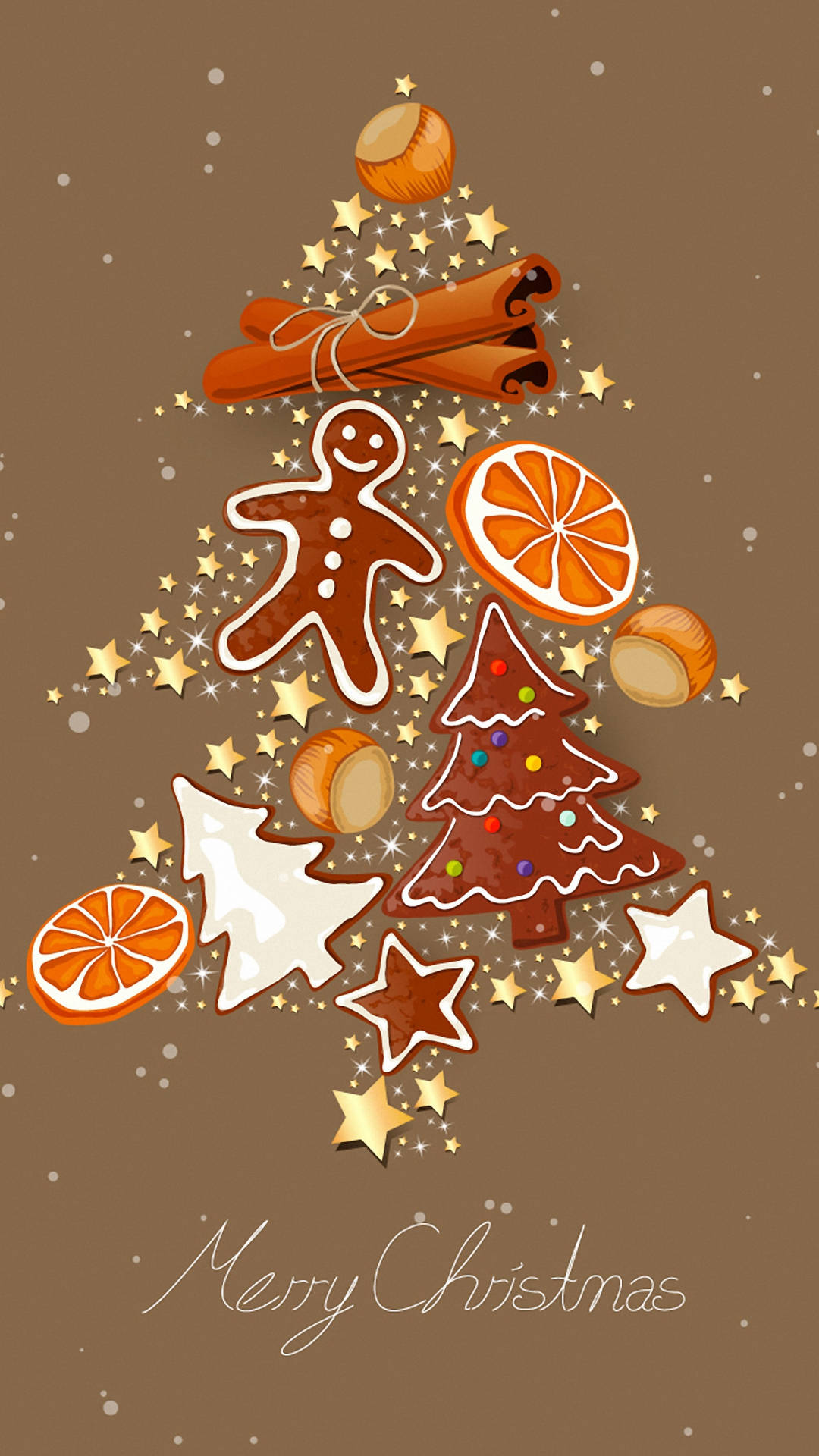 Holiday Cookies, Merry Christmas, gingerbread cookies, Full HD Phone Wallpaper