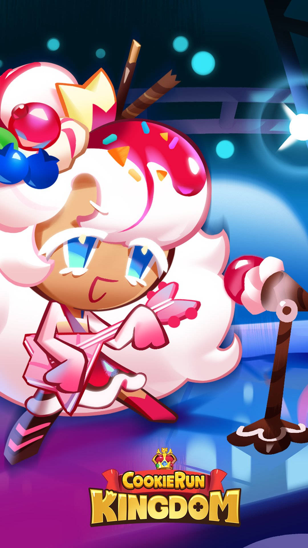 Cookie Run Kingdom, parfait, microphone, Full HD Phone Wallpaper