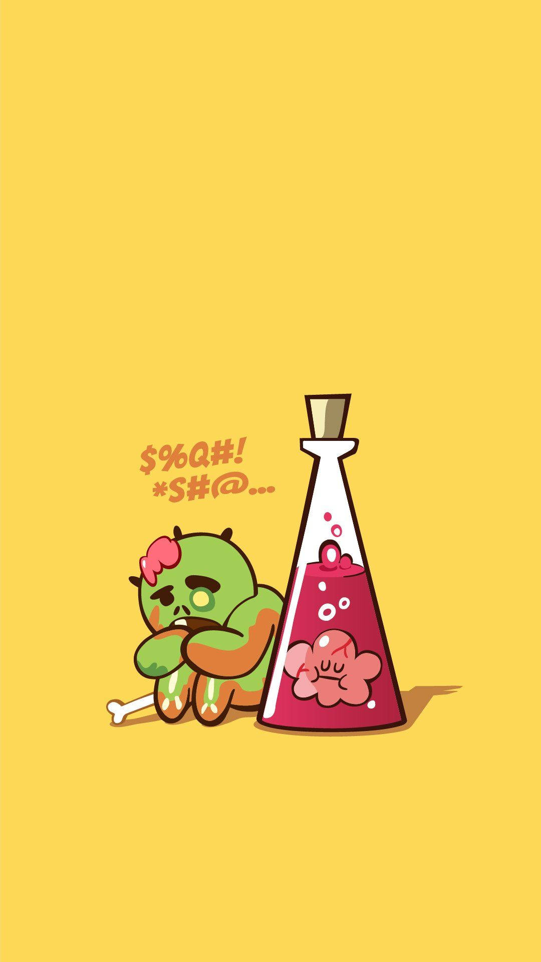 Cookie Run Kingdom, zombie, pink mohawk, Full HD Phone Wallpaper