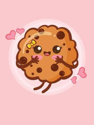Cookie Swirl C, chocolate chip cookie, big eyes, SD Phone Wallpaper