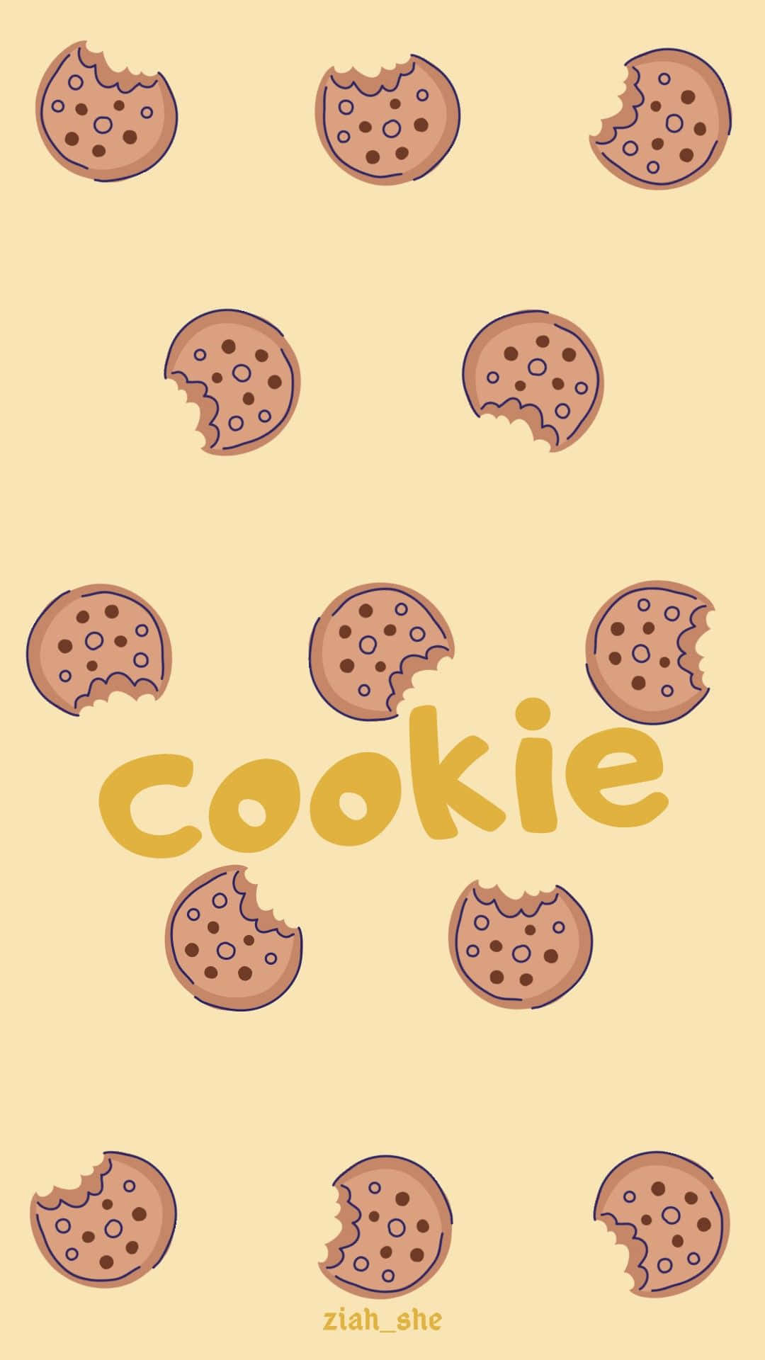 Cookie Swirl C, chocolate chip cookies, bite-marked, Full HD Phone Wallpaper