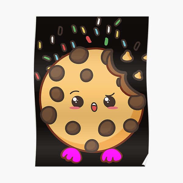 Cookie Swirl C, pink feet, surprised expression, SD Desktop Wallpaper