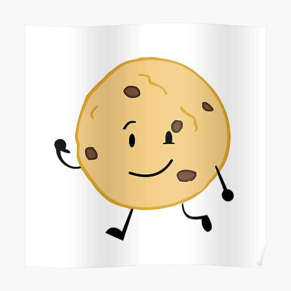 Cookie Swirl C, cartoon cookie, chocolate chips, SD Desktop Wallpaper