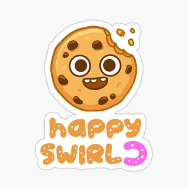 Cookie Swirl C, orange, pink, SD Desktop Wallpaper