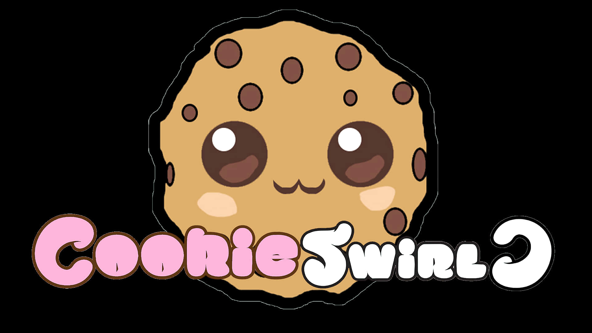 Cookie Swirl C, chocolate chip cookie, big eyes, Full HD Desktop Wallpaper