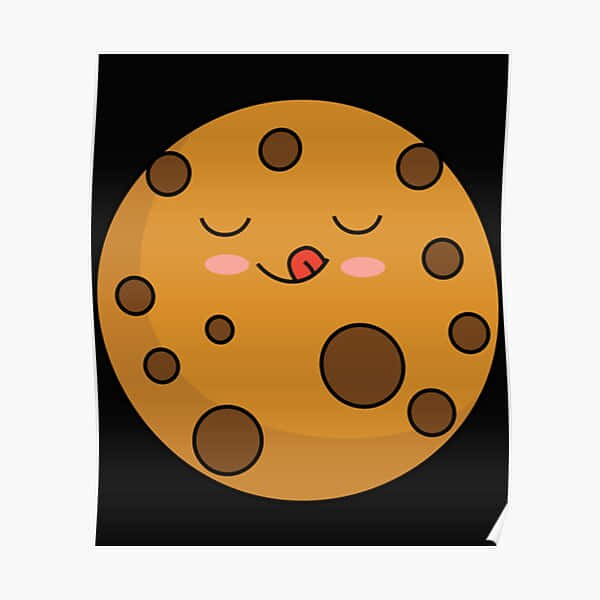 Cookie Swirl C, black background, closed eyes, SD Desktop Wallpaper