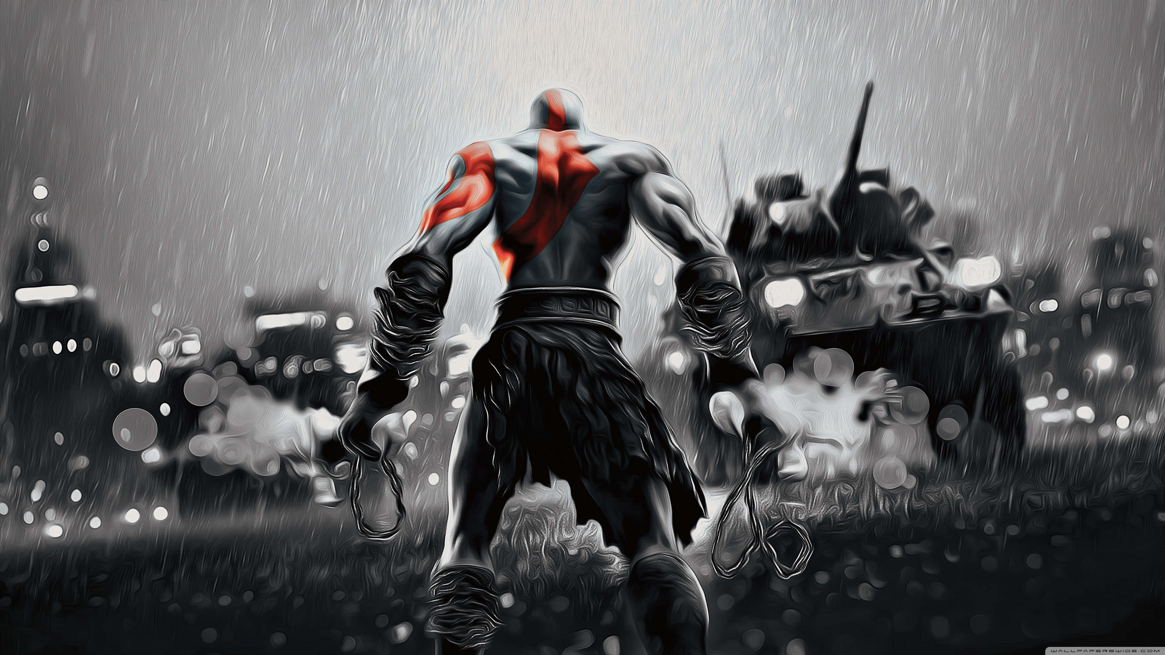 Cool 4K Ultra HD, 3840 x 2160, red markings, 4K Desktop Wallpaper