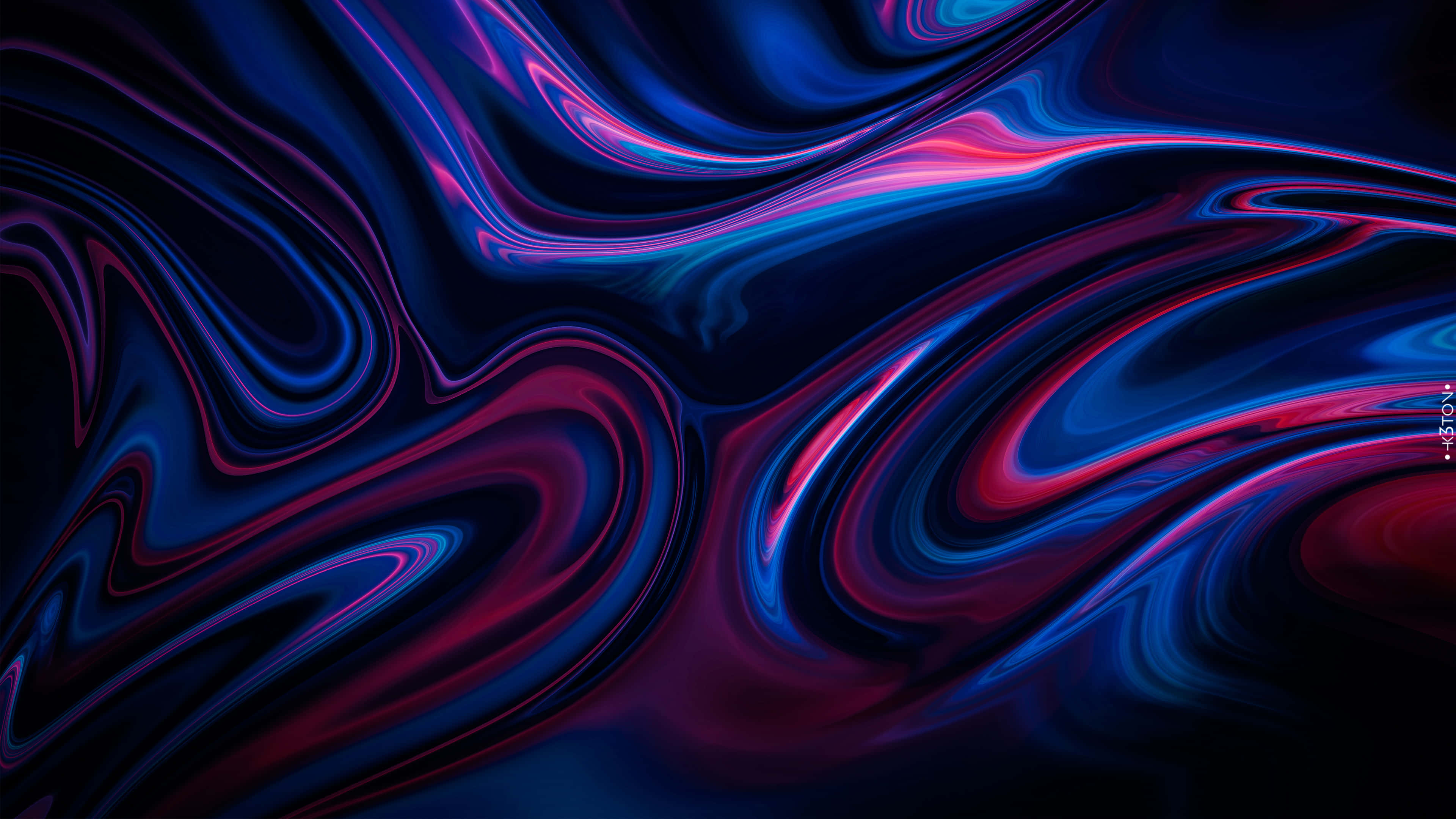 electric blue, magenta, deep black, 4K Desktop Wallpaper