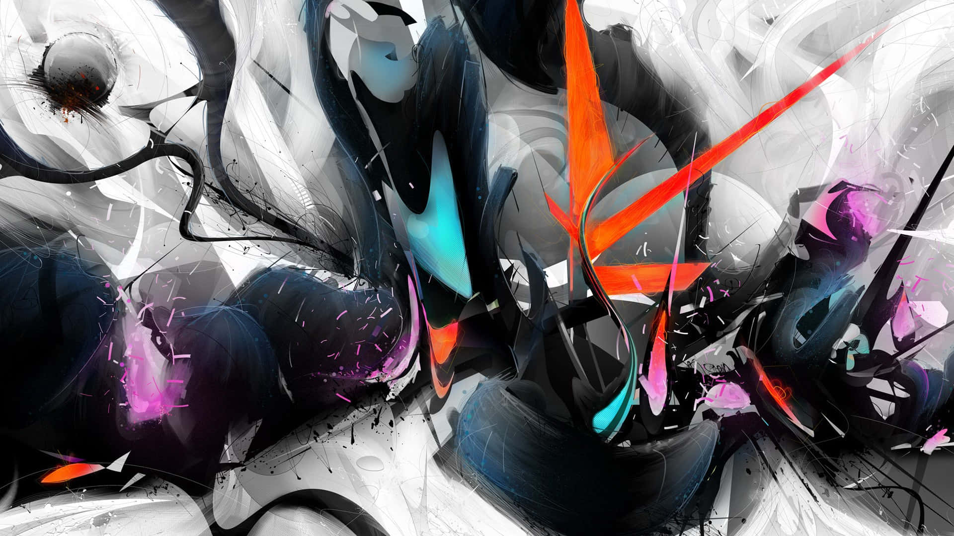 black, white, gray, Full HD Desktop Wallpaper