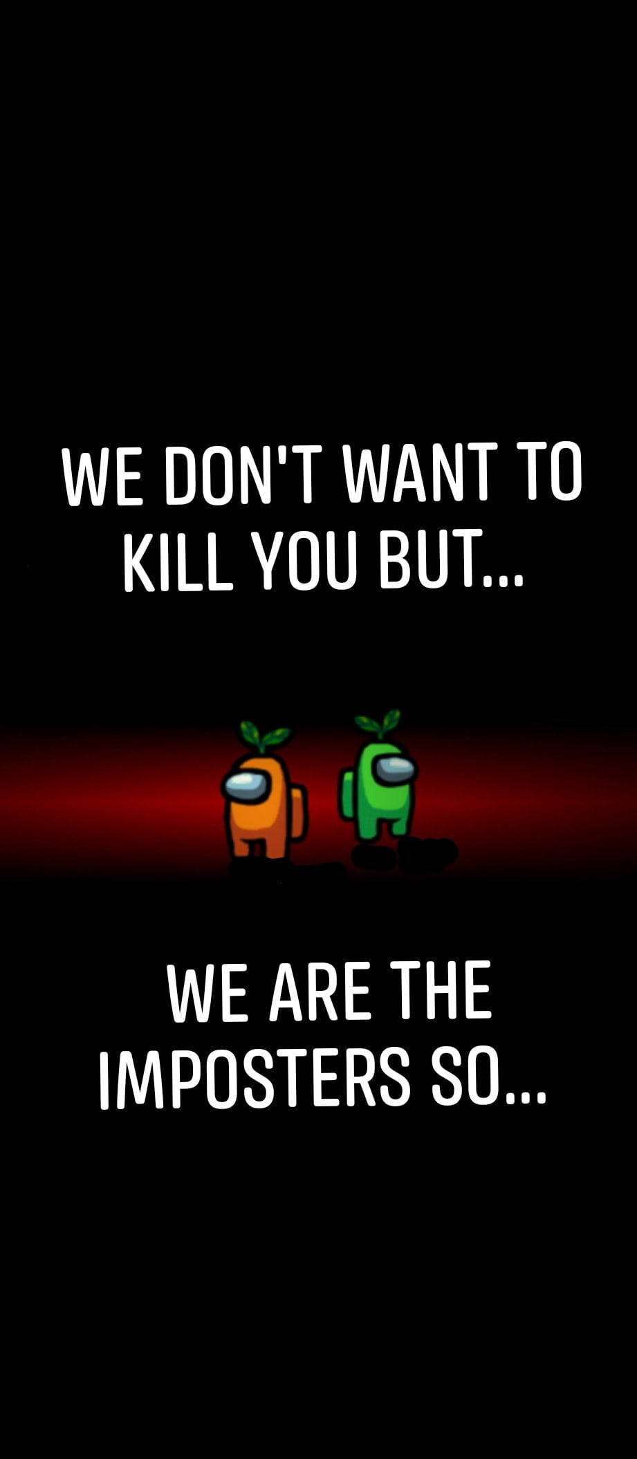 Among Us, impostors, sprouts on heads, Full HD Phone Wallpaper