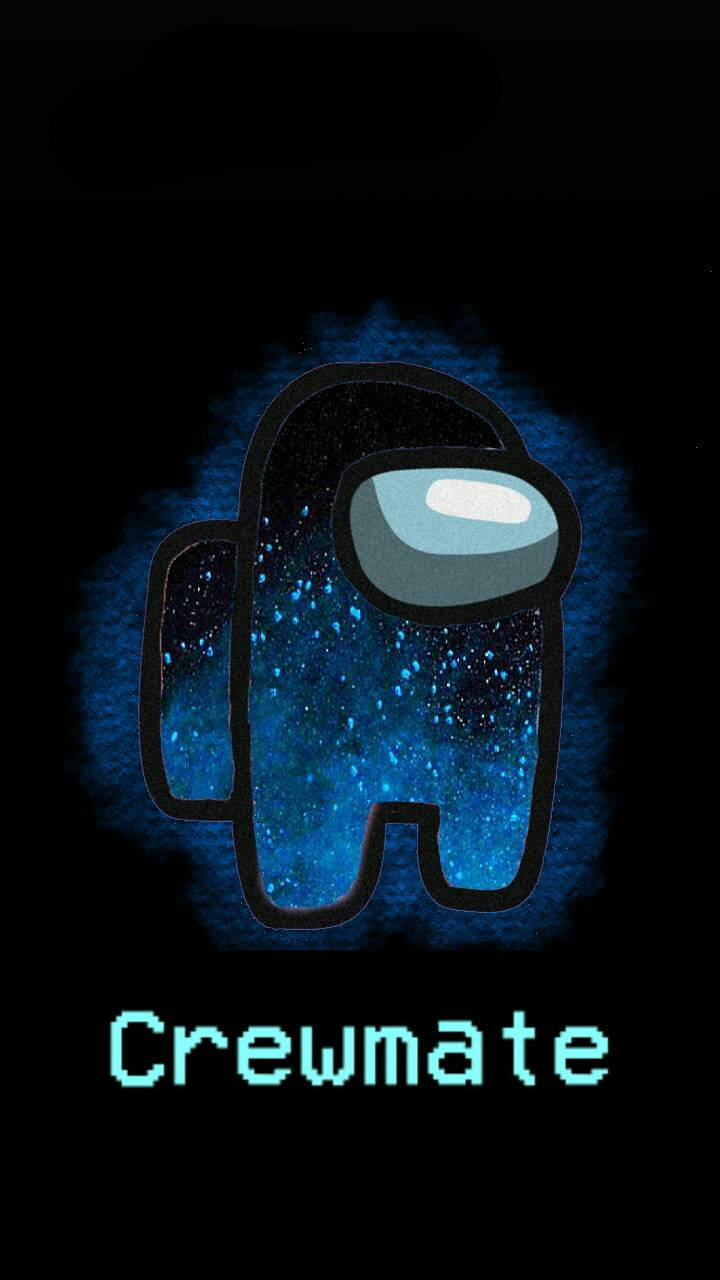 Among Us, blue crewmate, blue nebula, HD Phone Wallpaper