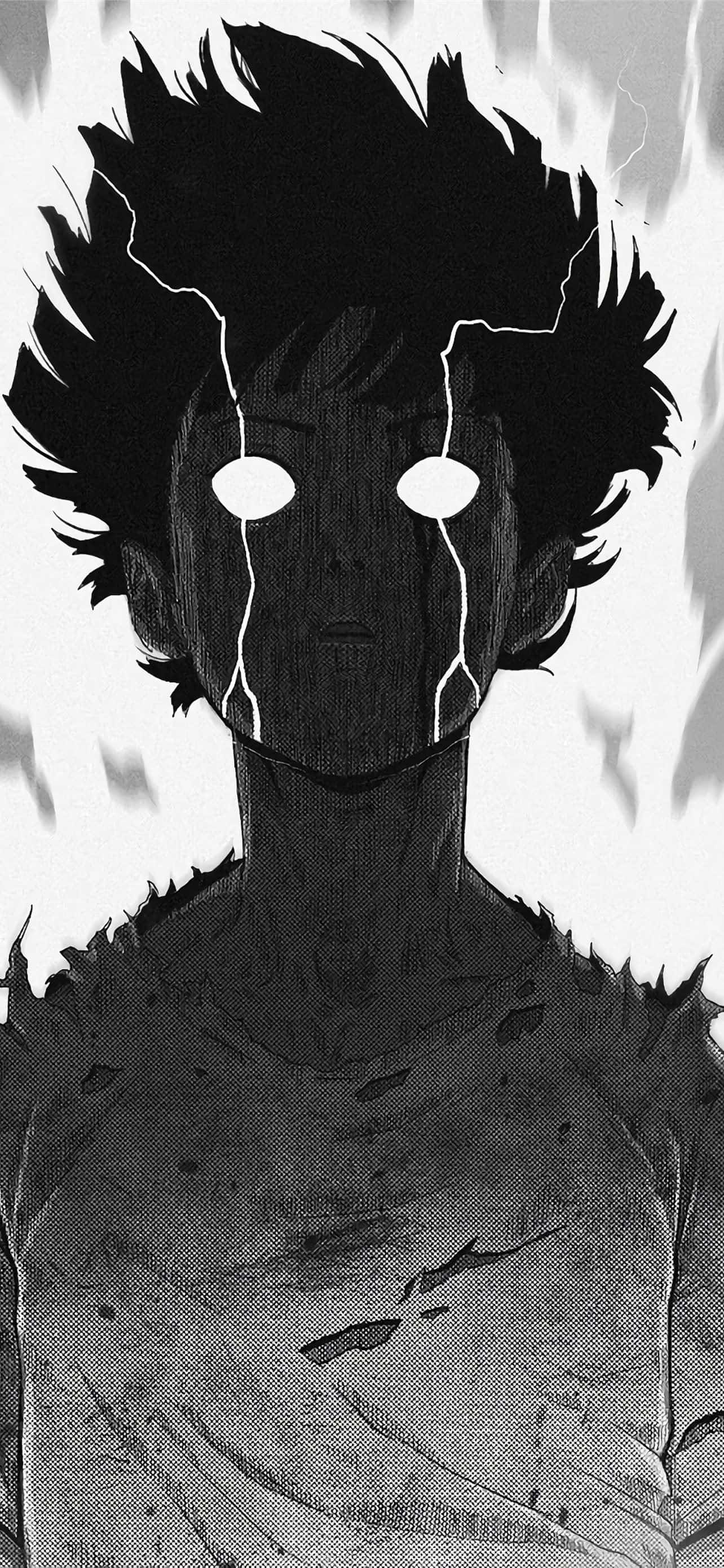 Cool Anime iPhone, anime character, spiky hair, 2K Phone Wallpaper