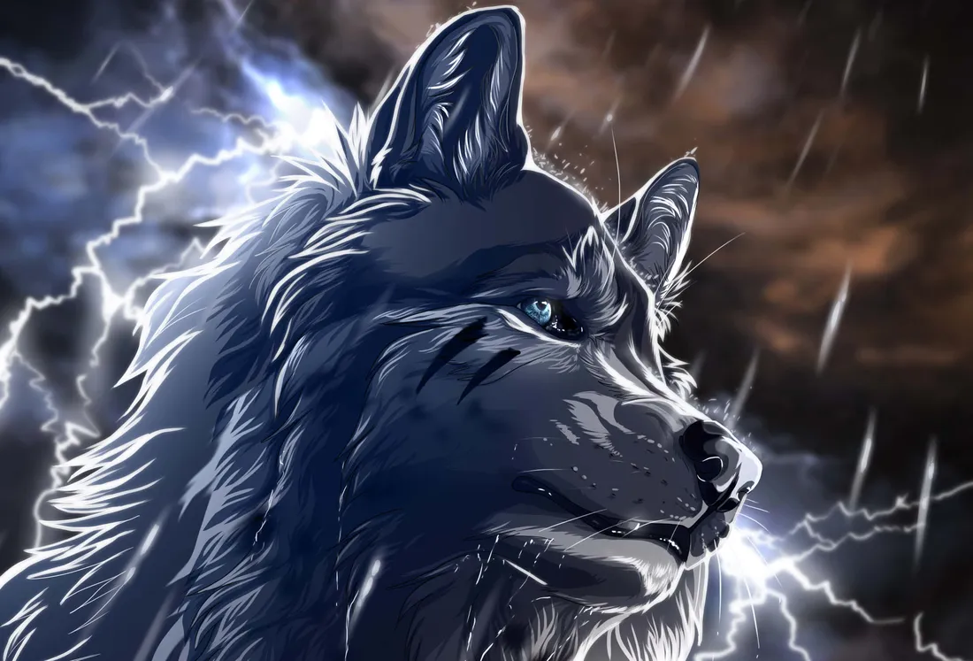 Cool Anime Wolf