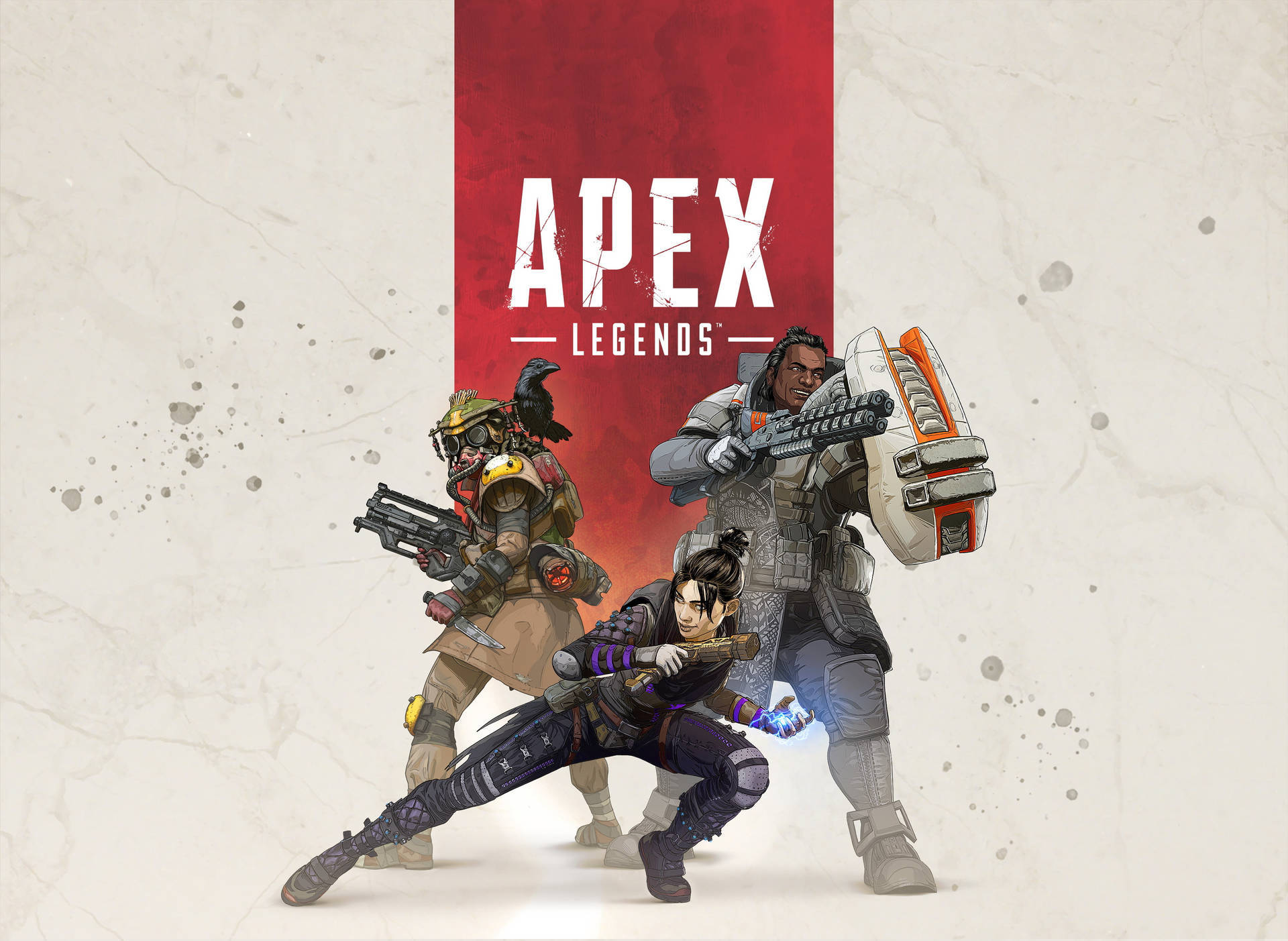 Apex Legends, three Apex Legends characters, combat gear, Full HD Desktop Wallpaper
