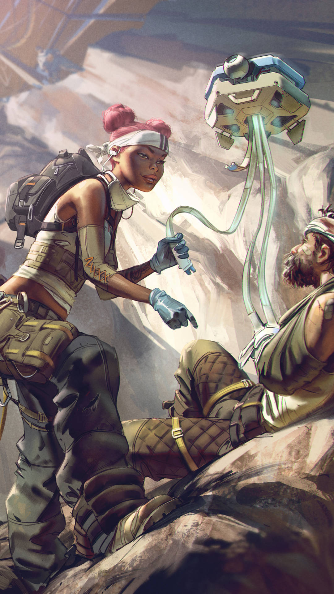 Apex Legends, female adventurer, tactical gear, Full HD Phone Wallpaper