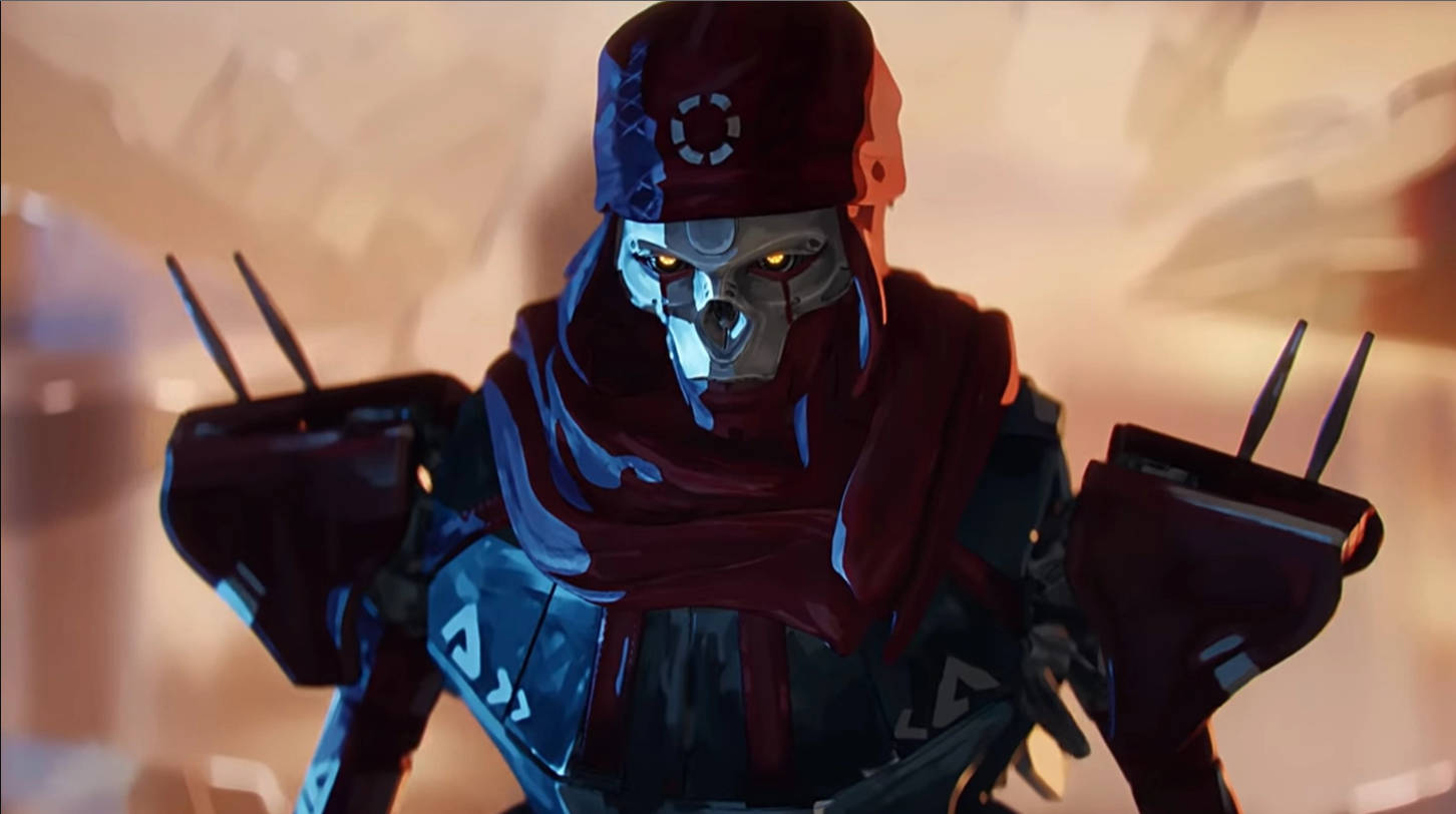 Apex Legends, red and blue armor, glowing yellow eyes, HD Desktop Wallpaper