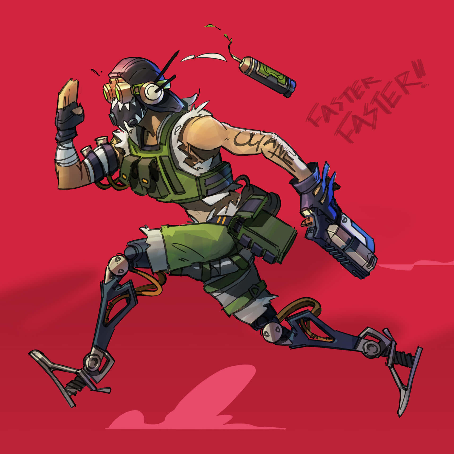 Apex Legends, anime-style character, mechanical legs, Full HD Desktop Wallpaper