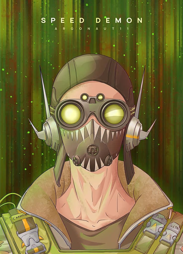 Apex Legends, speed demon, glowing yellow goggles, SD Phone Wallpaper