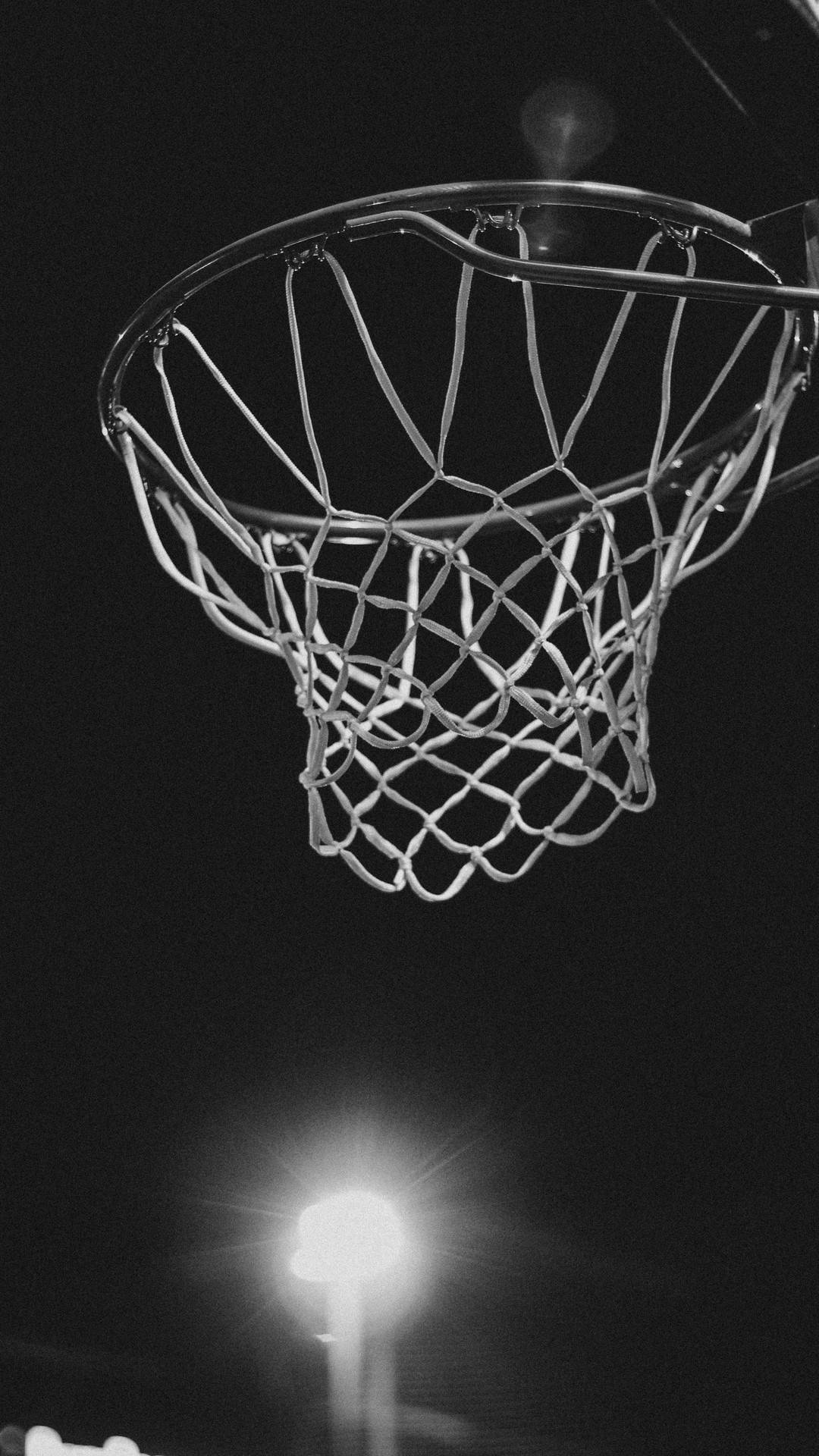 basketball hoop, net, glowing, Full HD Phone Wallpaper