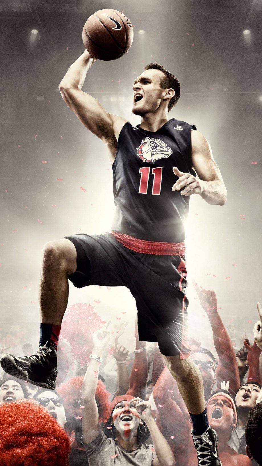basketball player, black jersey, number 11, HD Phone Wallpaper
