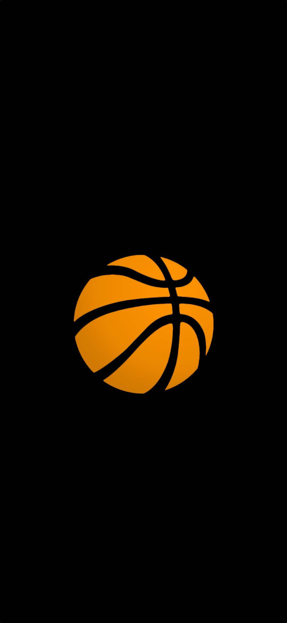 Simple Ball, Cool Basketball iPhone, glowing orange basketball, Full HD Phone Wallpaper
