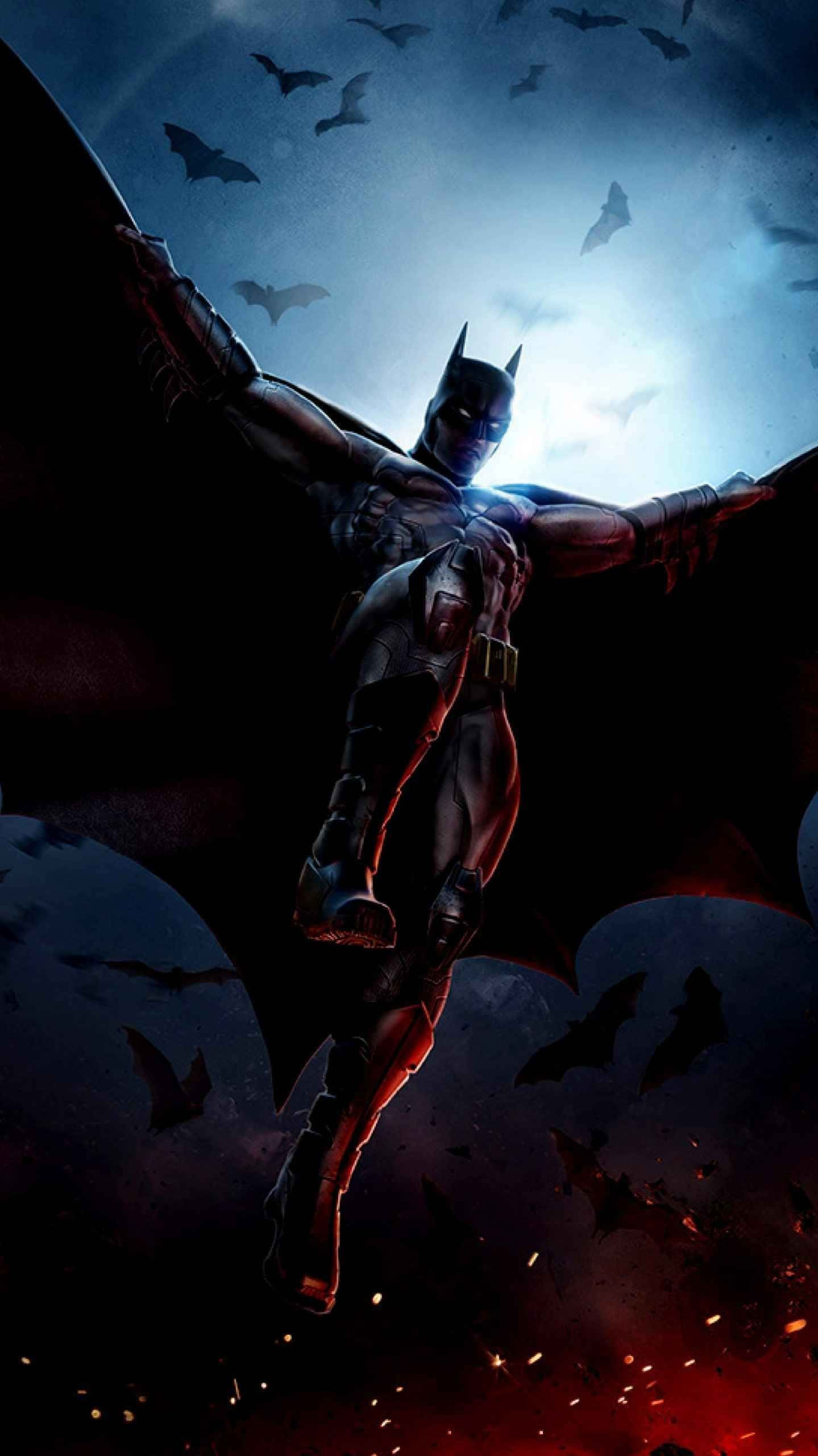 Cool Batman, Batman, stormy night sky, 2K Phone Wallpaper