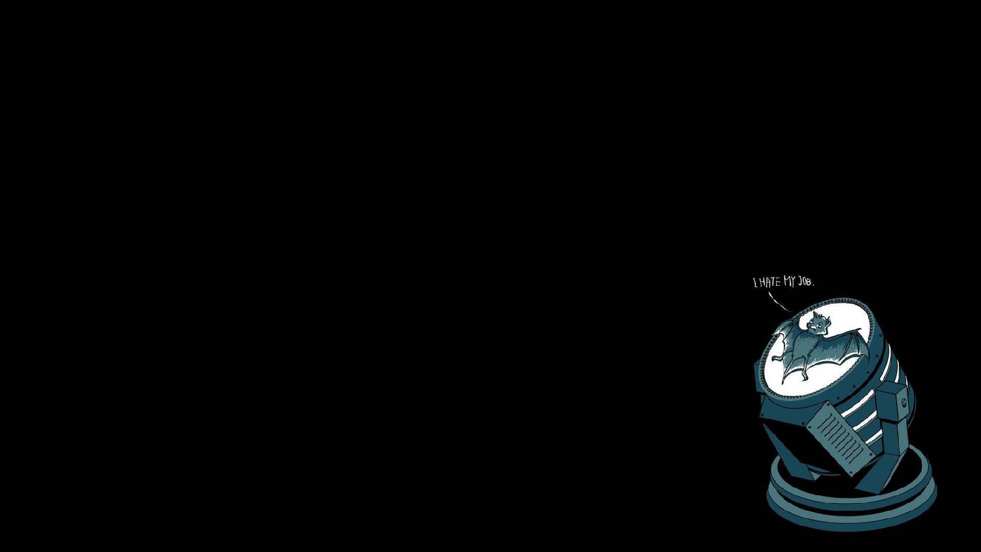 Batman, spotlight, black background, Full HD Desktop Wallpaper