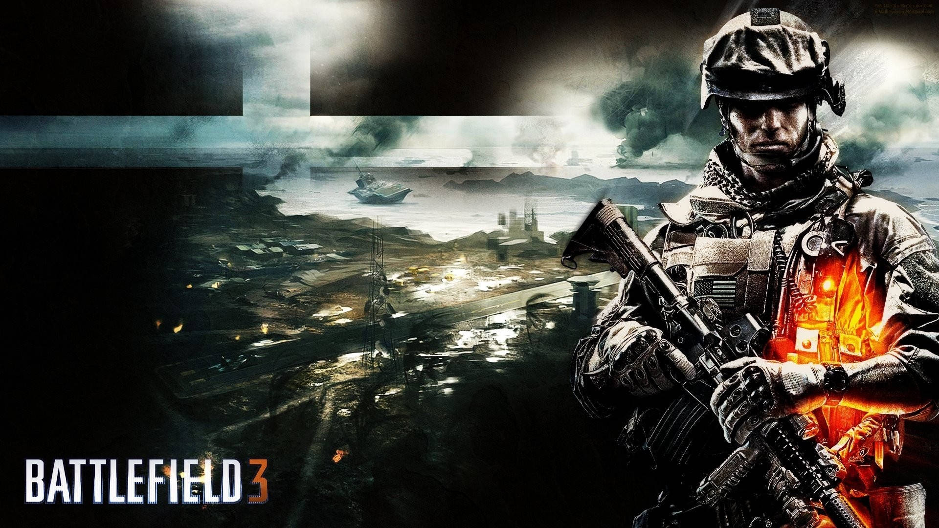 Battlefield 3, soldier, combat gear, Full HD Desktop Wallpaper