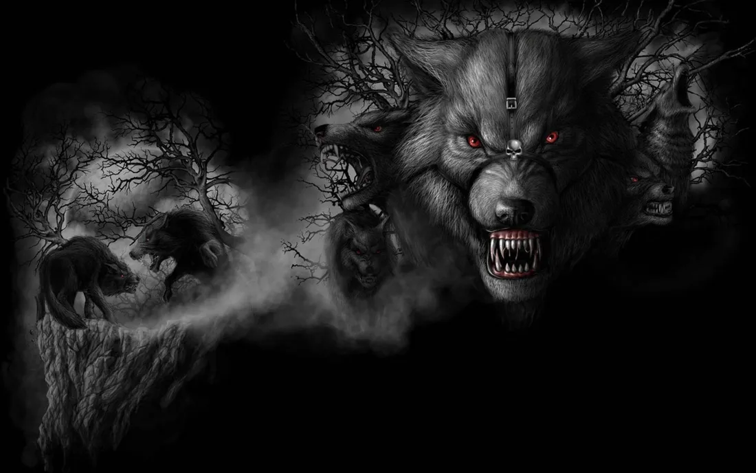 Cool Black Wolf
