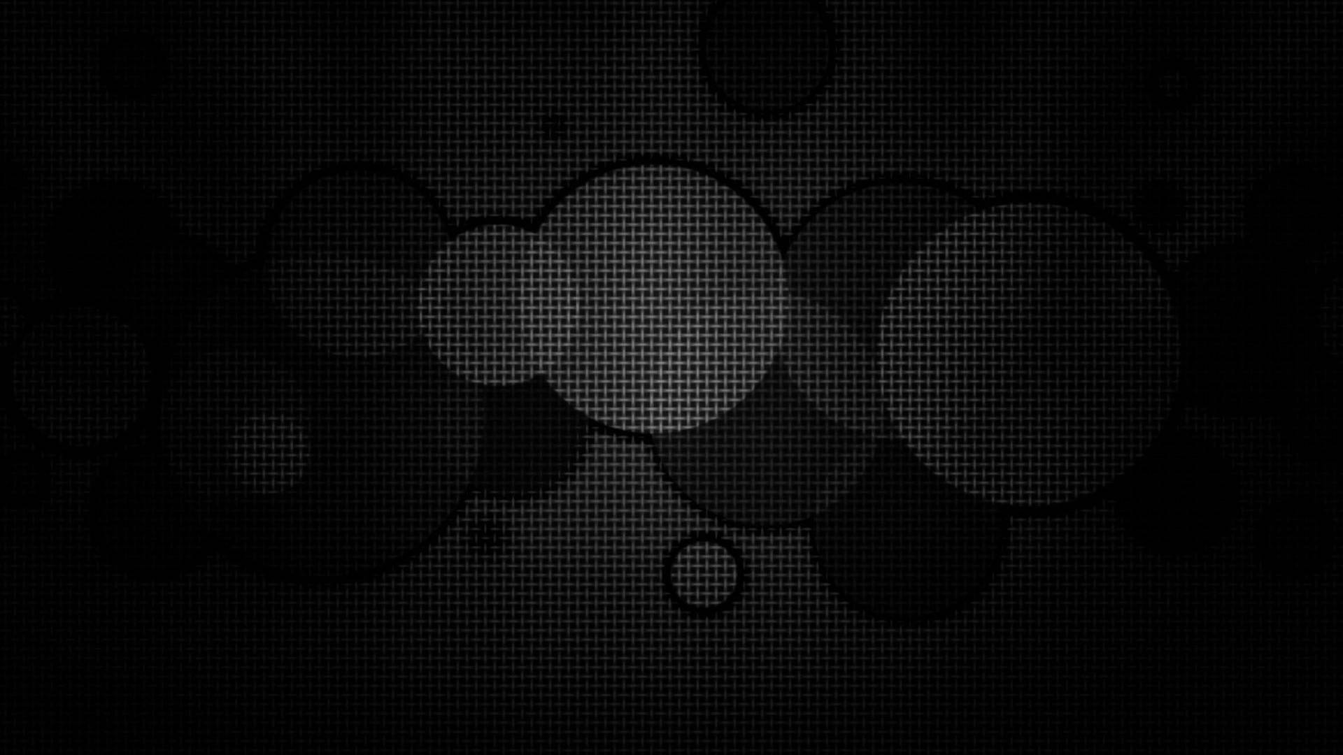 Round Grid Cool Black, abstract black and white, overlapping circles, Full HD Desktop Wallpaper