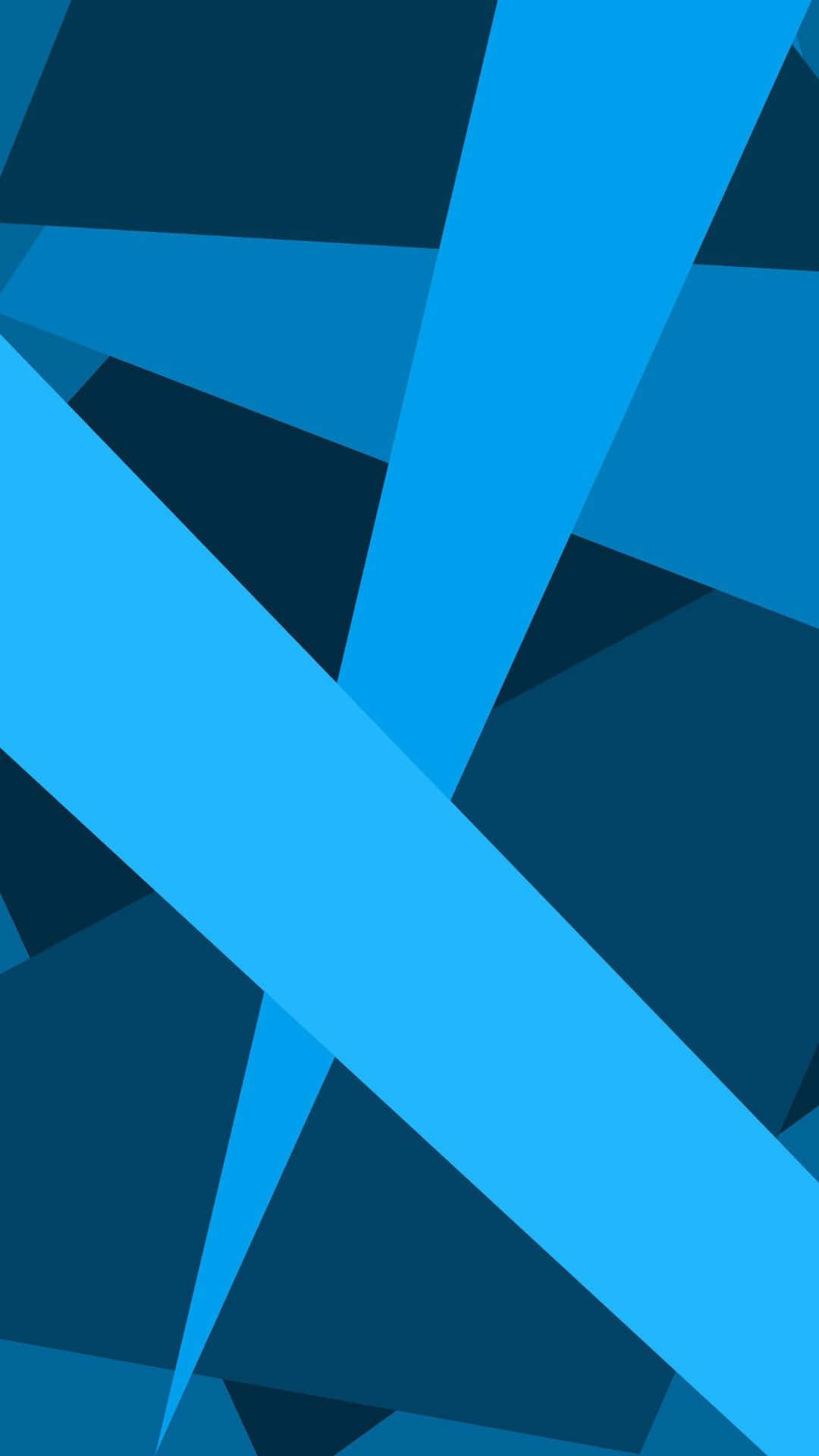 Cool Blue Abstract iPhone, vibrant blue, geometric shapes, Full HD Phone Wallpaper