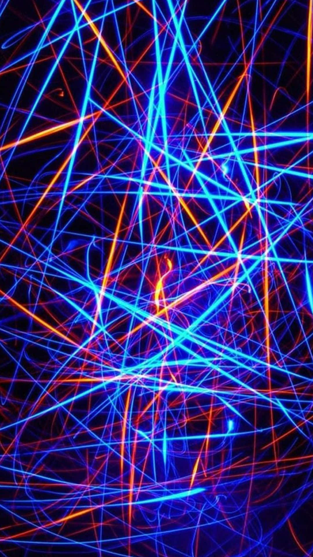 Cool Blue Abstract iPhone, laser beams, vibrant blue, Full HD Phone Wallpaper