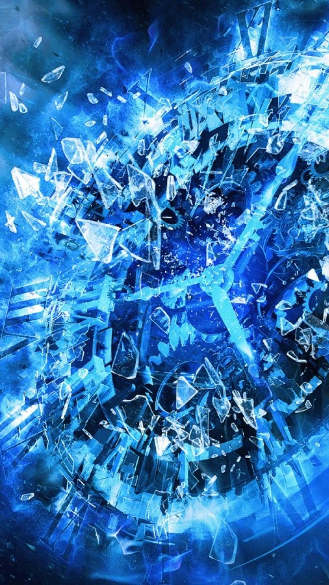 Cool Blue Abstract iPhone, electric blue, deep indigo, Full HD Phone Wallpaper